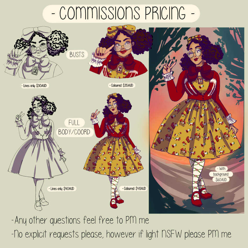 Commissions info.